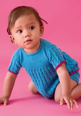 Tuniek, broekje en sokjes Cool Wool Baby van Lana Grossa