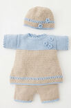 Lana Grossa JURK, BROEKJE EN MUTS Cool Wool Baby