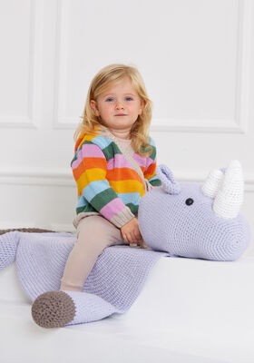 VLOERKLEED NEUSHOORN Organico van Lana Grossa