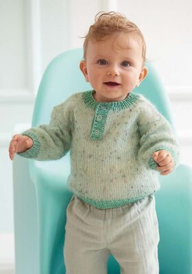 TRUI Natural Superkid Tweed & Ecopuno van Lana Grossa