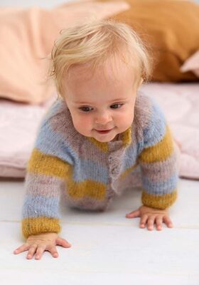 VEST Natural Superkid Tweed van Lana Grossa
