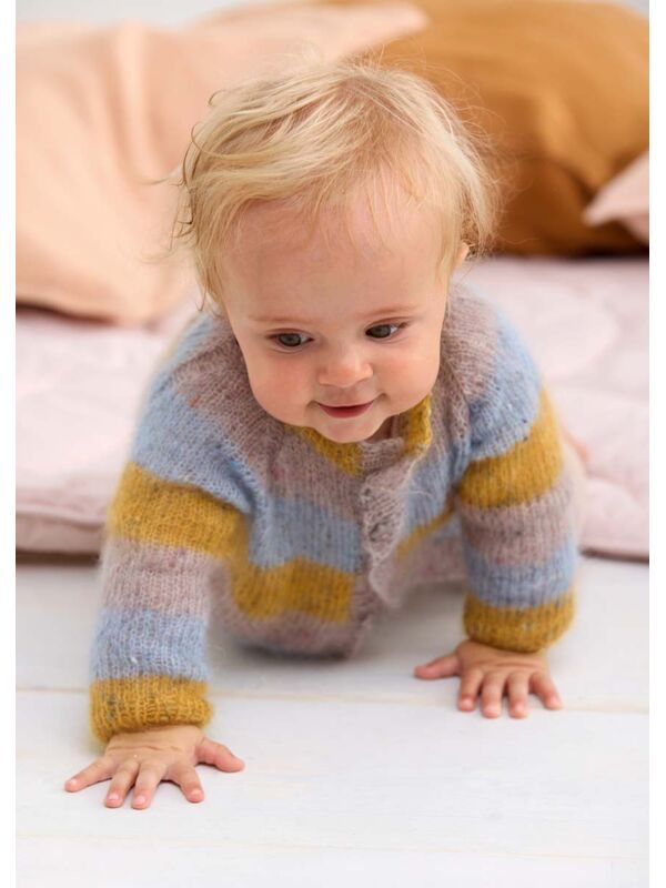Lana Grossa VEST Natural Superkid Tweed