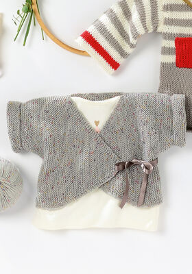 OMSLAG VEST Cool Wool Baby van Lana Grossa