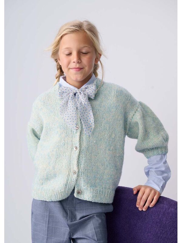 Lana Grossa VEST MET KORTE MOUWEN Twinny