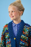 Lana Grossa TOP-DOWN-VEST MET NOPPEN Crazy & Baby Furry