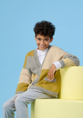 VEST IN COLOR-BLOCK Cool Merino van Lana Grossa