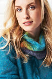 Lana Grossa Trui met kabel Silkhair uni
