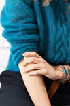 Lana Grossa Trui met kabel Silkhair uni