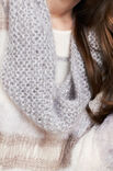 Lana Grossa Loop in ribbelpatroon Silkhair melange/uni