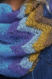 Lana Grossa LOOP IN ZIGZAGPATROON IN STREPEN Silkhair