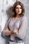 Lana Grossa VEST MET 1-KNOOP-SLUITING Silkhair