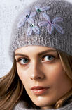 Lana Grossa MUTS MET GEBORDUURDE BLOEMEN Silkhair