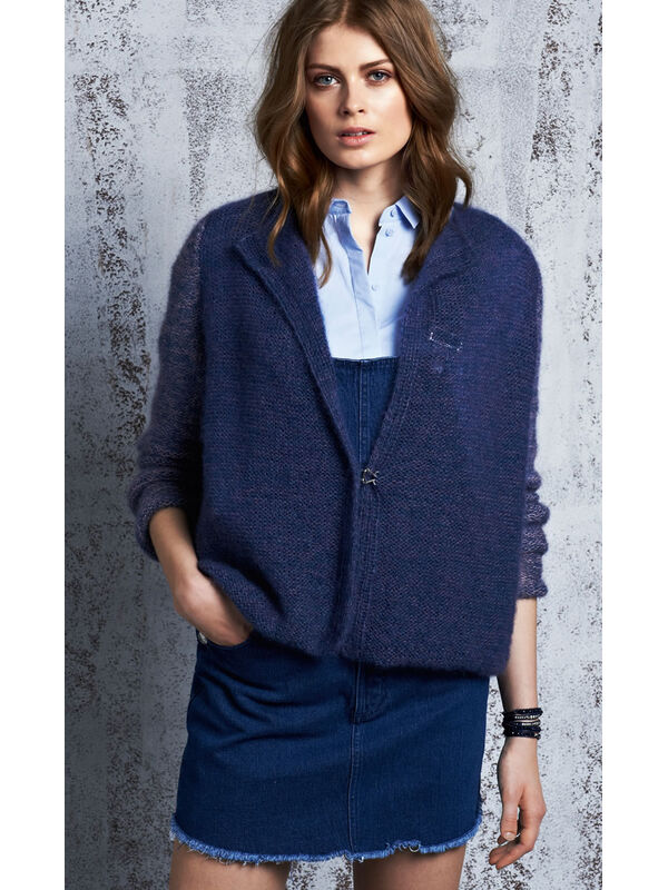 Lana Grossa VEST MET HAAKJESSLUITING Silkhair
