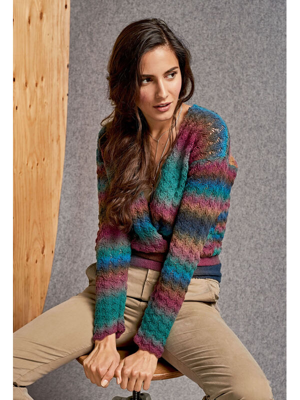 Lana Grossa KORT VESTJE Cashmere 16 Fine Degradé