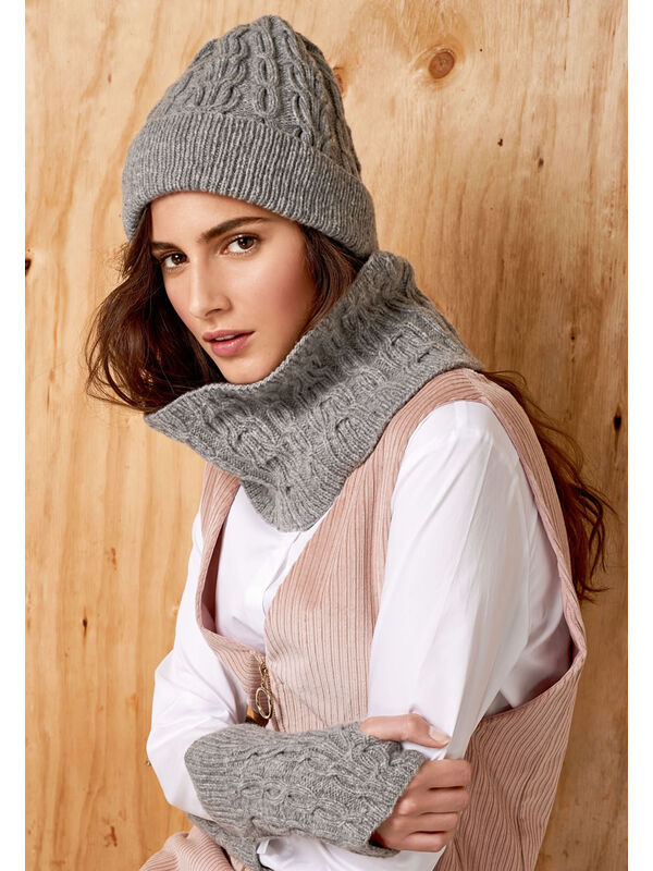 Lana Grossa LOOP MET KABELPATRONEN Cashmere 16 Fine