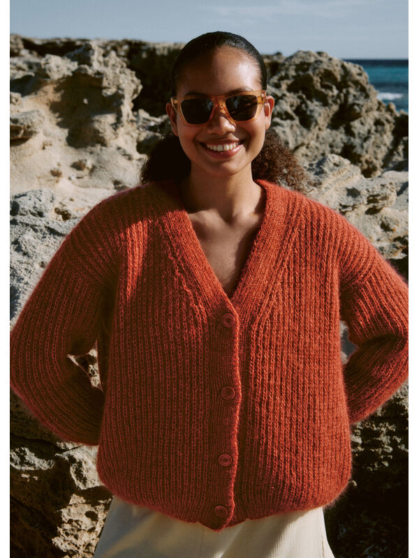 Lana Grossa VEST IN HALF PATENTPATROON Cotton Wool & Silkhair
