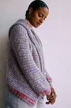 Lana Grossa VEST MET CAPUCHON Lala Berlin Smoothy & Lala Berlin Buffy