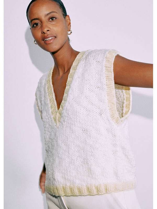 Lana Grossa HES MET V-HALS Lala Berlin Lovely Cotton & Lala Berlin Flamy