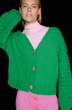 Lana Grossa VEST MET RAGLANRANDEN Merino Cardato