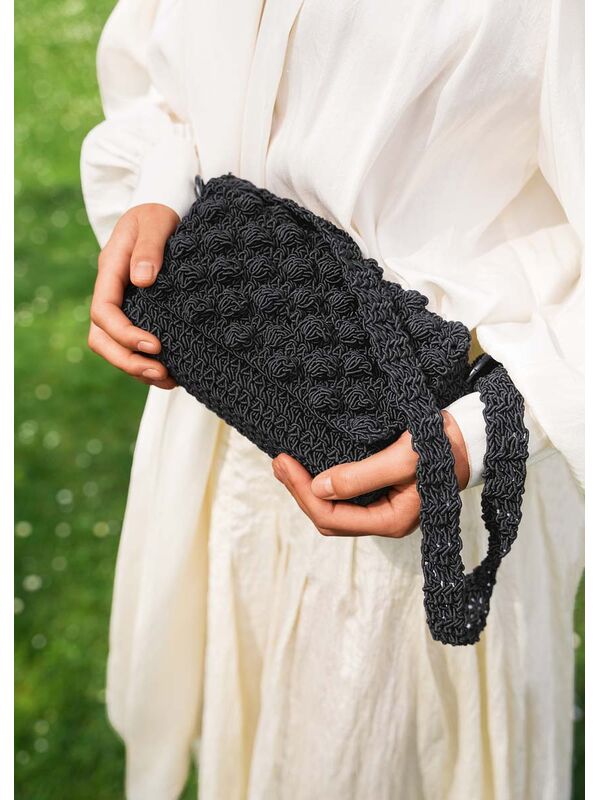 Lana Grossa HANDTAS MET DEKSEL MET NOPPEN The Core