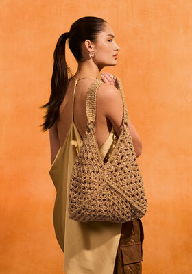 TAS MET GRANNY SQUARES EN GLITTER The Core & Glamour van Lana Grossa