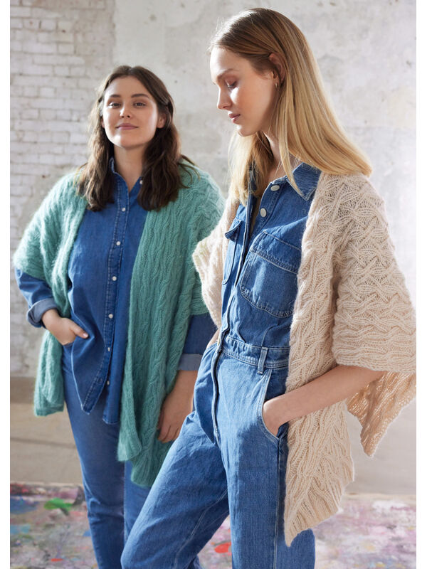 Lana Grossa PONCHODOEK LIFFEY Ecopuno & Setasuri