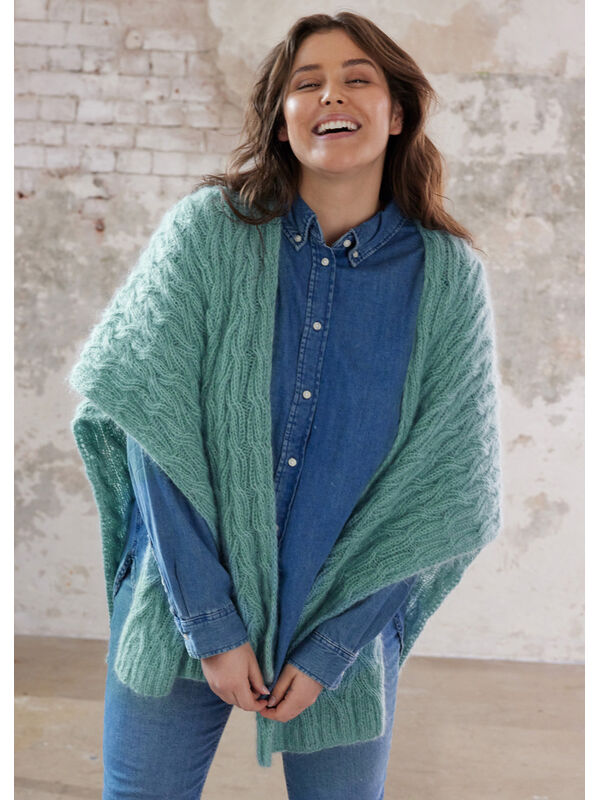 Lana Grossa PONCHODOEK LIFFEY Ecopuno & Silkhair