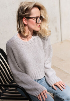 SNEAKERSWEATER Ecopuno & Setasuri van Lana Grossa