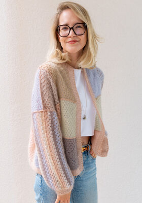 GRANNYJACKET Silkhair, Setasuri & Brillino van Lana Grossa