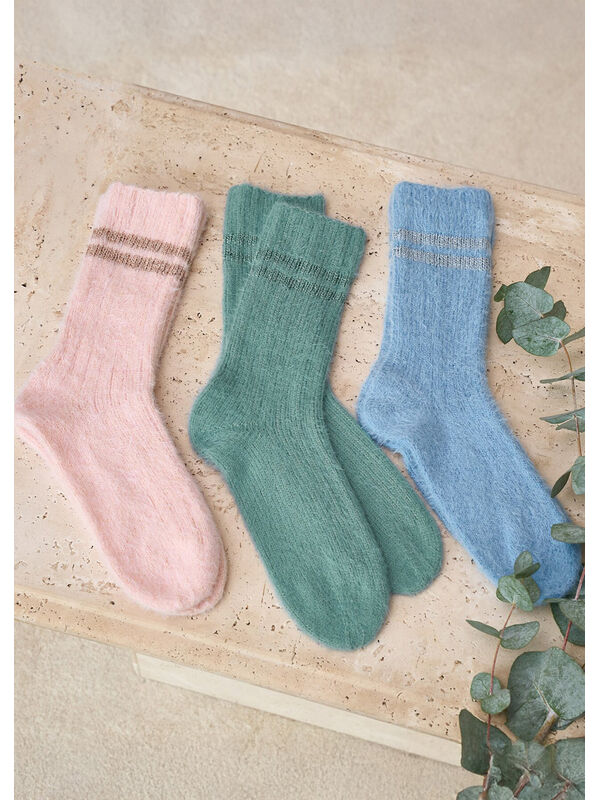Lana Grossa SOKKEN MET GLITTER Cosy Socks & Brillino