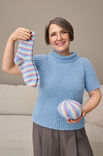 Lana Grossa RAGLANTRUI MET HALFLANGE MOUWEN Cosy Socks