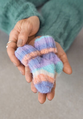 BABYSOKKEN Cosy Socks Multi Stripes van Lana Grossa