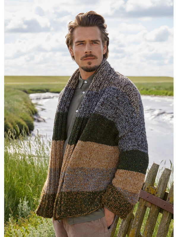 Lana Grossa VEST Landlust Soft Tweed 90 & Puno Due