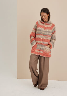 VEST MET CAPUCHON - TOPDOWN Gomitolo Fusione van Lana Grossa