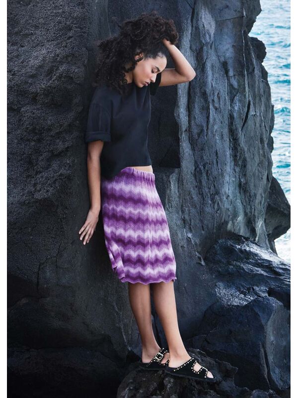 Lana Grossa ROK IN ZIGZAGPATROON Gomitolo Tono