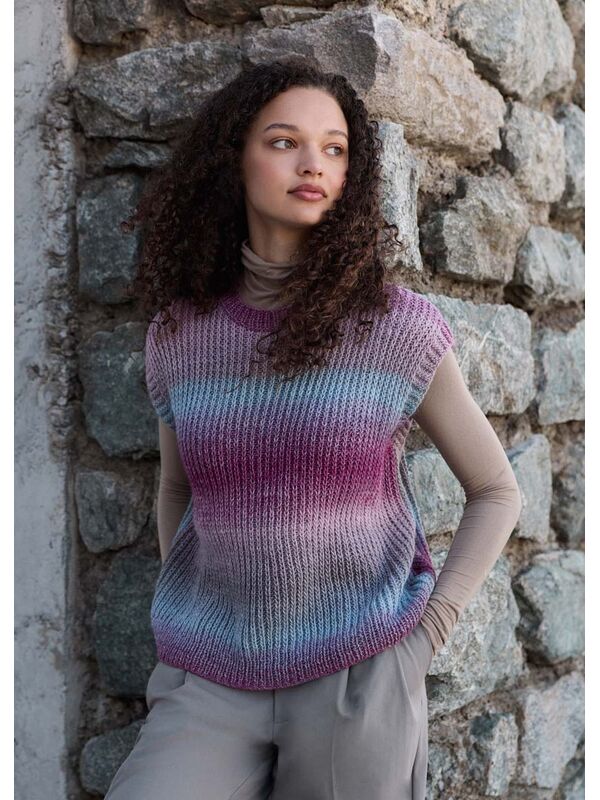 Lana Grossa SPENCER IN HALVE PATENTSTEEK Gomitolo Versione