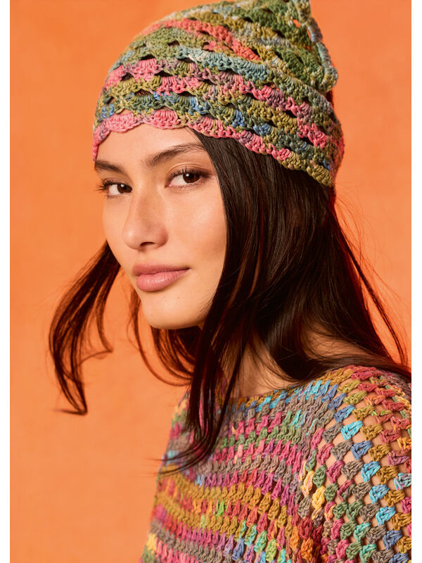 Lana Grossa HOOFDDOEK MET BOOGJES Gomitolo Alga