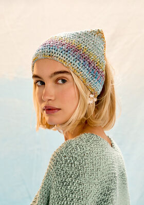 HOOFDDOEK MET GLITTER Gomitolo California & Glamour van Lana Grossa