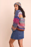 Lana Grossa GESTREEPT VEST Candy