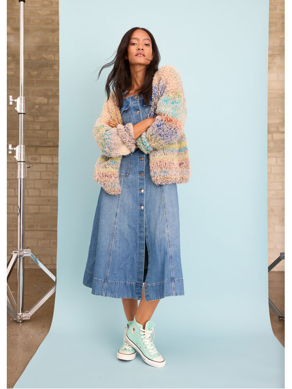 Lana Grossa VEST TOP-DOWN Candy & Pelliccia