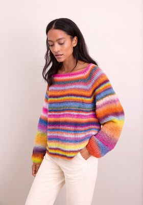 RAGLAN-TRUI TOP-DOWN Candy van Lana Grossa