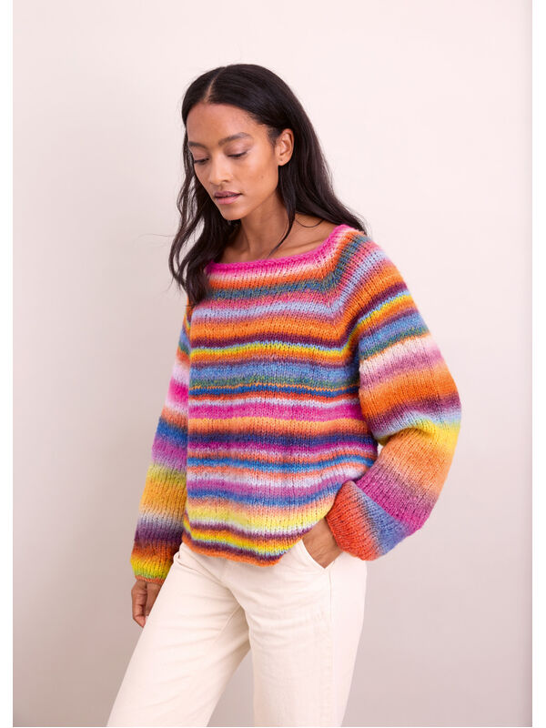 Lana Grossa RAGLAN-TRUI TOP-DOWN Candy