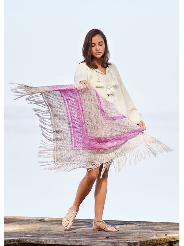 Lana Grossa SCHOUDERDOEK Allora Hand-dyed