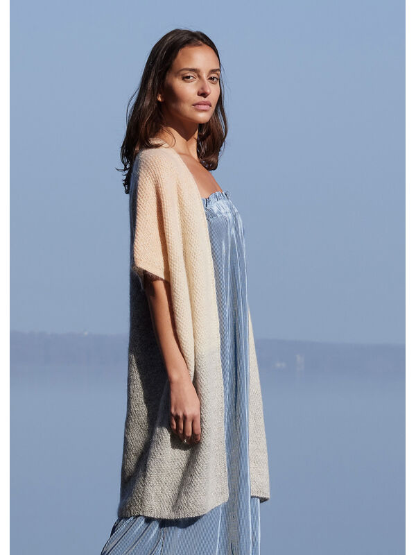 Lana Grossa VEST Cool Wool Lace Hand-dyed, Cool Wool Lace & Silkhair
