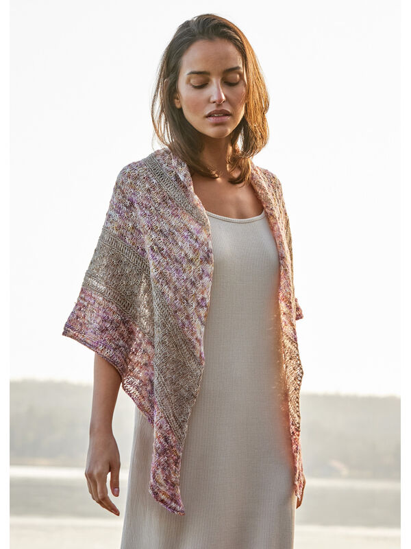 Lana Grossa SCHOUDERDOEK Allora Hand-dyed