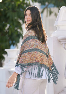 SCHOUDERDOEK Allora hand-dyed van Lana Grossa