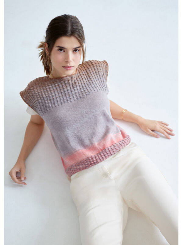 Lana Grossa SLIPOVER Cool Wool Lace hand-dyed