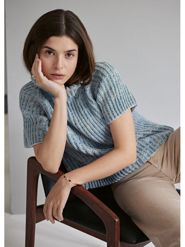 Lana Grossa TRUI IN BOORDPATROON Cool Wool & Cool Wool hand-dyed
