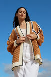 Lana Grossa VEST MET VIERKANTMOTIEVEN IN STOKJESGAATJESPATROON Soft Cotton