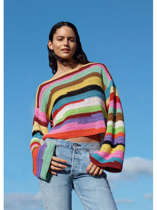 Lana Grossa LONGSLEEVE IN STOKJESPATROON Cotone & Elastico